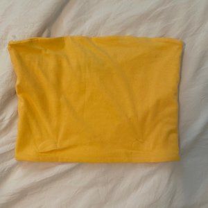 forever 21 yellow tube top